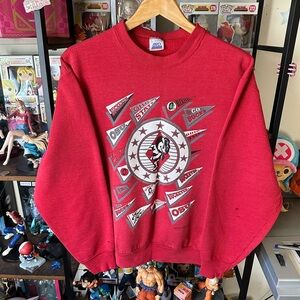 Vintage 1991 Ohio State Buckeyes Sweatshirt Red Women’s XL USA